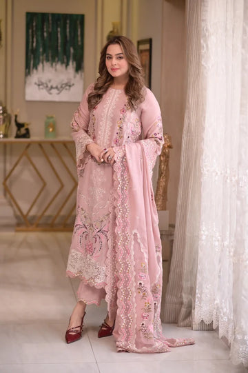 lawn 3pc- L39-  light pink