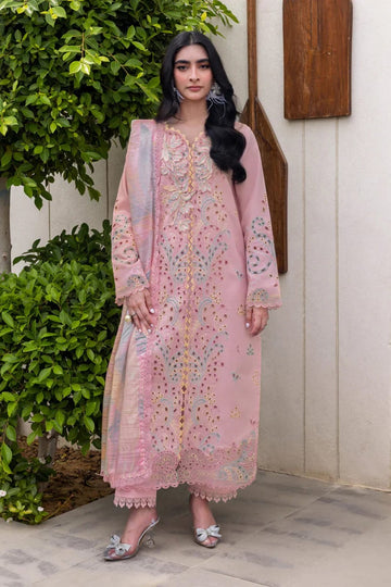 lawn 3pc- L12-Blush Pink