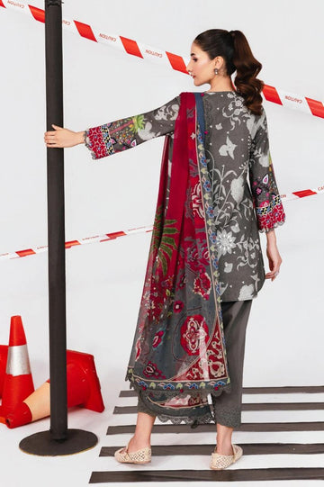 Print Lawn 3pc Suit - L52-
