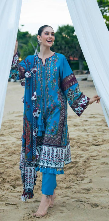 Print Lawn 3pc Suit - L55-