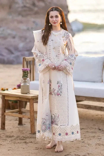 lawn 3pc- L18-Off-White